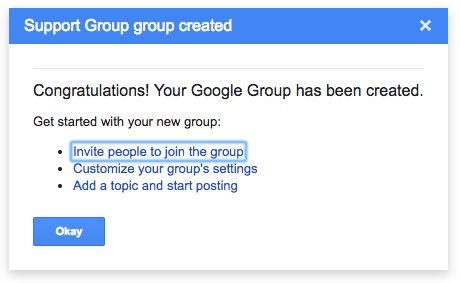 Group Created